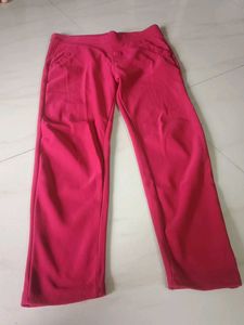 Vibrant Pink Wide-Leg Pants