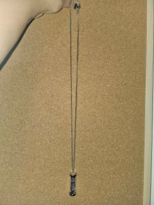 Unique Amethyst Crystal Vial Pendant Necklace