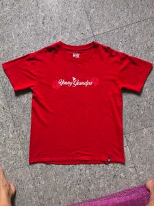 Red 'Perfection Beneath Us' Graphic T-Shirt