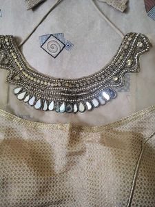 Elegant gold colour blouse 🥻