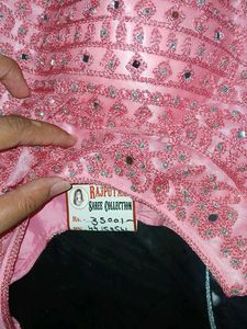 Stunning Pink Embellished Blouse