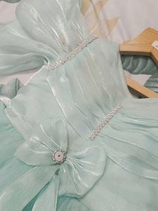 Cute Blue Girls Party Dress