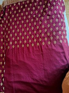 Elegant Embroidered Silk Saree