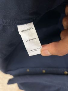 Men's Navy Blue Casual Shirt