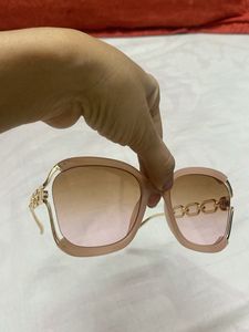 Chic Chain Detail Oversized Sunglasses