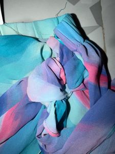 Colorful Abstract Print Skirt