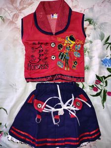 New Cotton Top &amp; Skirt Set