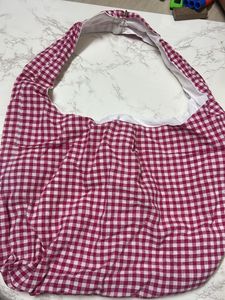 Chic Gingham Hobo Bag - Handmade