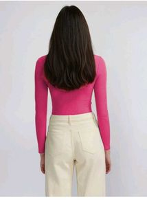 Hot Pink Long Sleeve Top
