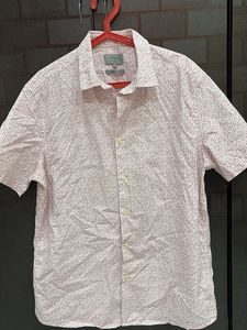 M&amp;S Men's Short Sleeve Printed Shirt