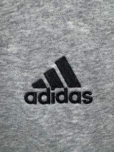 Adidas 3 Strips Grey Fleece Lined Sweatshirt