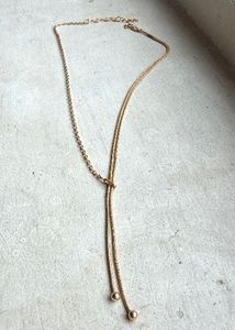 Adjustable Golden Teardrop Chain