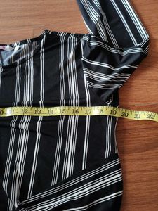 Striped Tie-Front Crop Top