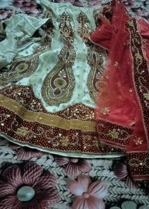 Red Embellished Lehenga Choli