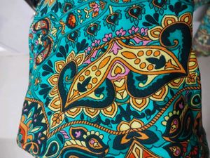 Boho Paisley Print Wrap Crop Top