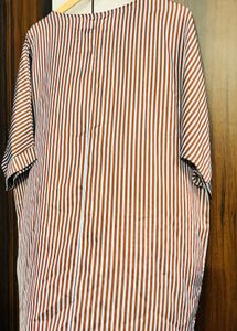 Striped Loose Fit Tunic Top
