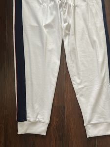 USPA White Track Pants L XL