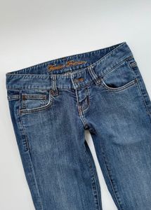 Y2K low rise straight jeans
