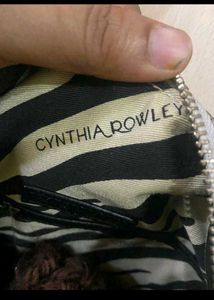 Chic White &amp; Silver Duffle Bag