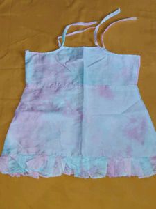 Cute Floral Print Baby Girl Top