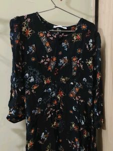 Stylish Black Floral Kurta