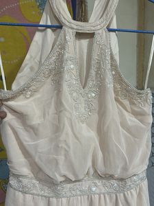Beaded Neckline Gown