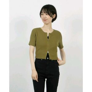 Women Gray Crop Top