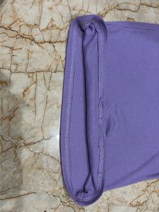 Lavender Ribbed Crop Top