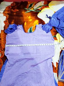 lavender Embroidered Kurta Set