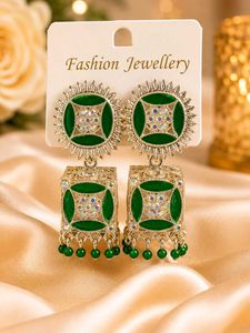 New Elegant Green Jhumka Earrings