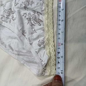 Floral Print🪔 Lace Trim Briefs