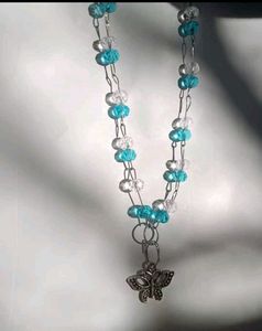 Combo necklace and bracelet💙🦋🦋