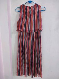 Colorful Striped Sleeveless Dress