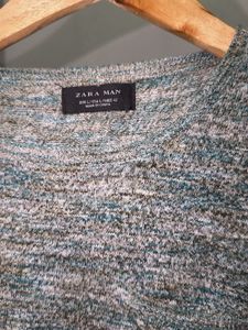 Men's Textured Crew Neck Sweater
