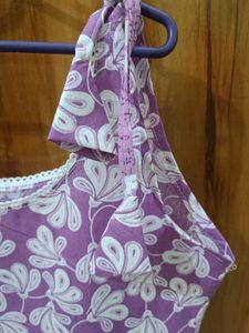 New, never wear purple Floral Spaghetti Strap Top