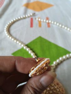Pearl Necklace &amp; Earring Set