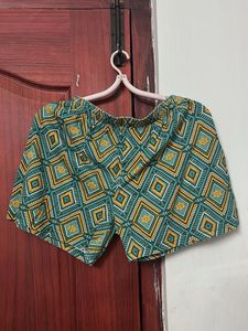 Boho Geometric Print Shorts