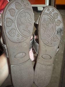 Sparkly Crossover Strap Sandals