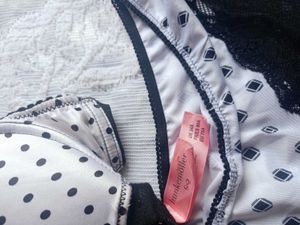 Cute Polka Dot thick paded Lingerie Set