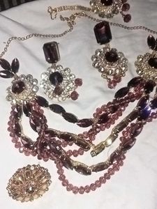 Exquisite Multi-Strand Beaded Jewelry Set
