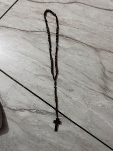 Wooden Rosary Beads Necklace