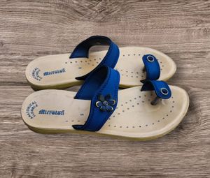 Ethnic Blue Slippers