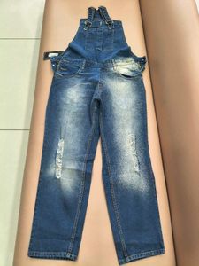 Stylish Distressed Denim Overalls for Women