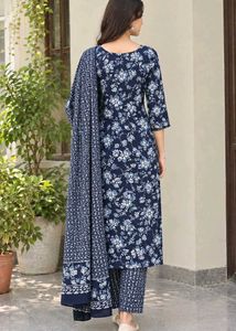 💥price drop Navy Blue cottenKurta Set
