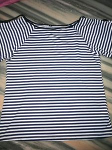 M Size,Blue White Top, New Condition,Never Used