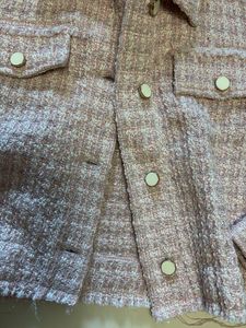 Blush pink textured tweed jacket 💗✨