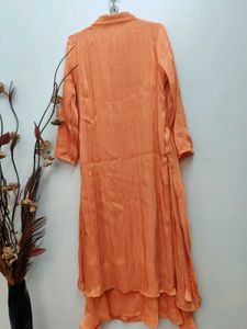 Elegant Peach Ethnic Gown