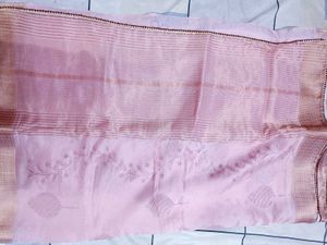 organza Pink Saree