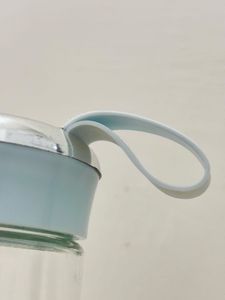 New Stylish Glass Water Bottle with Lid