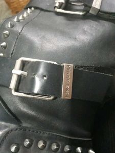 Edgy Studded Black Boot
